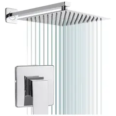 GENERICO - Kit Completo Ducha 30cm Y Mezclador Monocontrol Cuadrado