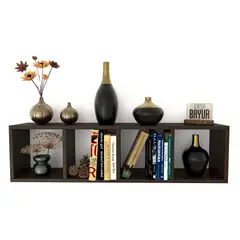 GENERICO - Super Promo - Repisa Biblioteca Flotante 4 Modulos - Decoracion Hogar