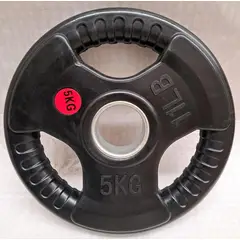 GYM FACTORY FITNESS - Disco Olimpico Encauchetado Con agarre 5 Kg