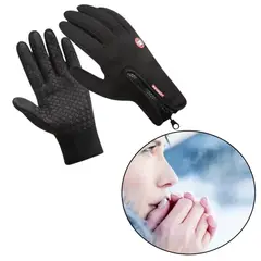 GENERICO - Guantes térmicos invierno ciclismo Negro S