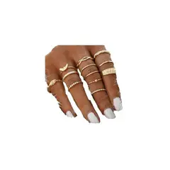 GENERICO - Set de anillos vintage moda_.
