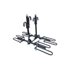 GENERICO - SOPORTE ABW PORTABICICLETAS DE TIRO BANDEJA 4 BICICLETAS
