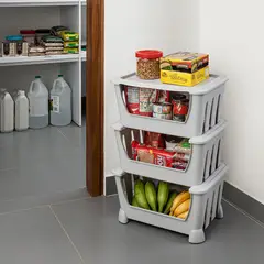 RIMAX - Canasta organizadora - Gris Hielo