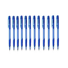 FABER CASTELL - Bolígrafo Retráctil Job Azul X 12