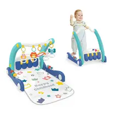 KIDSHOP - Andadera Gimnasio Bebes Primeros Pasos 2 En 1 HR5620 Azul