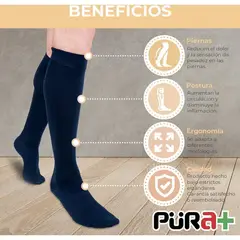 PURA - Medias de compresion grad 8-15 mmhg