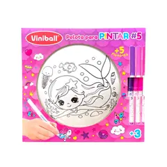 VINIBALL - Pelota Coloreable con MarcadoresVINIBALL Sirena Medusa