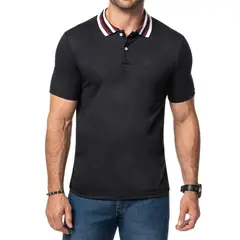 CROYDON - Camiseta Polo Felipe Negro para Hombre