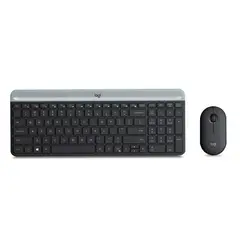 LOGITECH - Combo Teclado y Mouse Inalambrico Slim MK470 En Español Color Negro