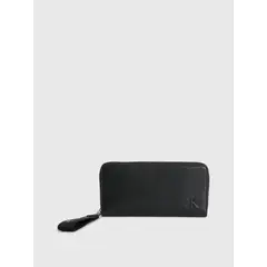 CALVIN KLEIN - Cartera Con Cremallera En El Contorno Mujer Negro
