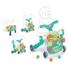 KIDSHOP - Andadera Caminador Bebe Pasos Musical Y Tablero HE0521 Verde