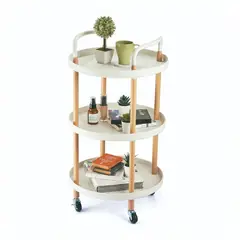 ESSENZA - Mueble Movil Multiusos 3 Niveles