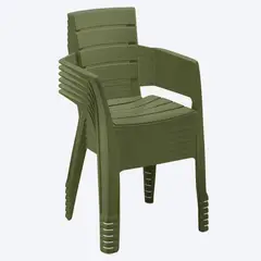 RIMAX - Silla Barú con Brazos SET X 6 UND - Verde Selva