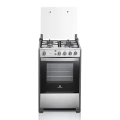 INDURAMA - Estufa De Piso MERIDA con Horno Cromada 4 puestos