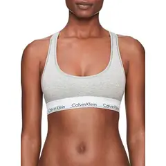 CALVIN KLEIN - Top Gris En Algodón Para Mujer