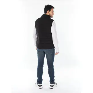 CALVIN KLEIN - Chaleco Negro Con Cierre De Cremallera para Hombre