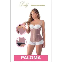 FAJAS LADY - Faja Chaleco Con Tirantes Ajustables Ref. Paloma Cocoa / XS.