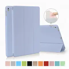 GENERICO - Estuche Protector Tipo Smart Cover Magnético Para Ipad 2, 3 y 4 Retina (9.7 Pulgadas) - Azul Lavanda