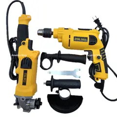 AMERICO SHOP - Combo taladro percutor 1 / 2 y pulidora para trabajo pesado
