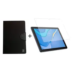 GENERICO - Vidrio + Estuche Agenda Para Huawei Matepad T10 9.7'