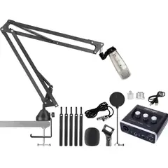 BEHRINGER - Micrófono de Condensador C1 + Interfaz Audio USB UM2 + Kit