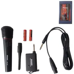 GENERICO - Microfono Profesional Inalambrico O Cableado Karaoke Weisre WM-308