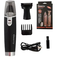 GENERICO - Maquina Patillera Nariz Oídos Perfila Recargable 2 En 1 Geemy GM-3110