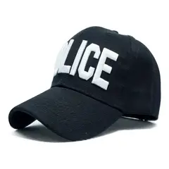 VELBROS - Gorra Beisbol Police Fbi Swat Golf Tactica Cachucha Policia - Negro