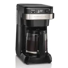 HAMILTON BEACH - Cafetera Programable 12 Tz Fácil Acceso 46300 - Negro