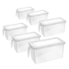 CHEF MASTER - Set X6 Organizador Multiusos de cocina nevera hogar oficina con tapa