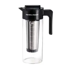HAMILTON BEACH - Cafetera e Infusor de Té Helado 1.7 L 40405R - Negro