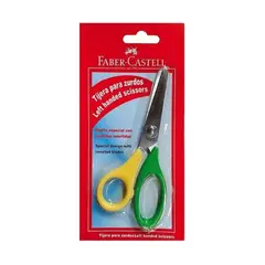 FABER CASTELL - Tijera Escolar Para Zurdo