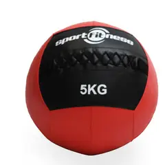 SPORTFITNESS - Balon de peso 5kg cuero sintetico gimnasio ro