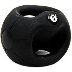 SPORT FITNESS - Balon medicinal 5kg con agarre sportfitness gym funcional