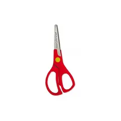 FABER CASTELL - Tijeras Escolar Roja 13 Cm -