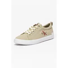 CALVIN KLEIN - Tenis blanco de lona reciclada