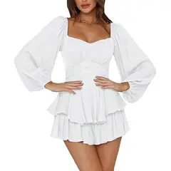 BAPU - Vestido corto con manga larga