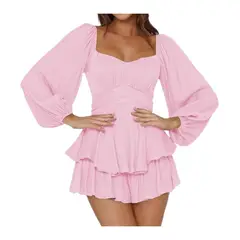 BAPU - Vestido corto con manga larga