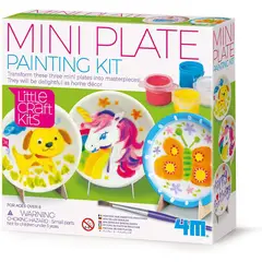 4M - Kit De Arte Pinta Tus Propios Mini Platos Juego Para Niñas