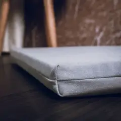 BANZAY - Yoga Cojín Colchoneta Meditación Zafuton - Gris Claro