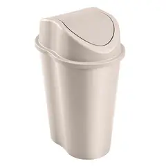RIMAX - Papelera Style Tapa Vaiven 25 Litros Beige