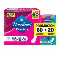 NOSOTRAS - Protectores Multiestilo 60 Unidades