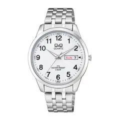 Q&Q - Reloj Qyq Cd02j202 Elegante Acero Calendario + Estuche