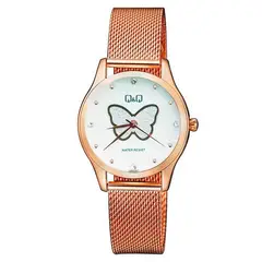 Q&Q - Reloj Qyq Elegante Mariposa Qz93j001 + Estuche