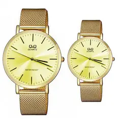 Q&Q - Relojes Pareja Duo Qyq Acero Glamour Acero + Estuche