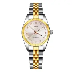 Q&Q - Reloj Qyq Tipo Rolx Elegante Acero Unisex + Estuche