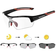 ROCKBROS - Gafas fotocromáticas para ciclismo 10112 - rojo