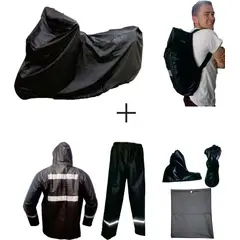 GENERICO - Combo Impermeable Moto X3 Pijama Traje Y Forro Maleta Xxl Talla: XXL