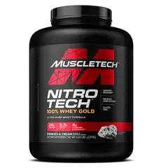 MUSCLETECH - Nitro Tech Whey Gold 5 Libras Cookies And Cream