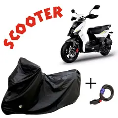 GENERICO - Pijama Carpa Moto Scooter Impermeable Argollas + Candado Sdc